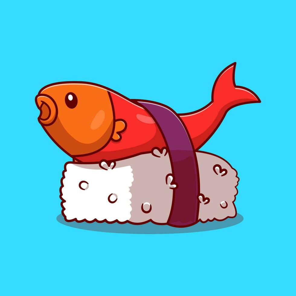 salmón Sushi vector dibujos animados ilustración