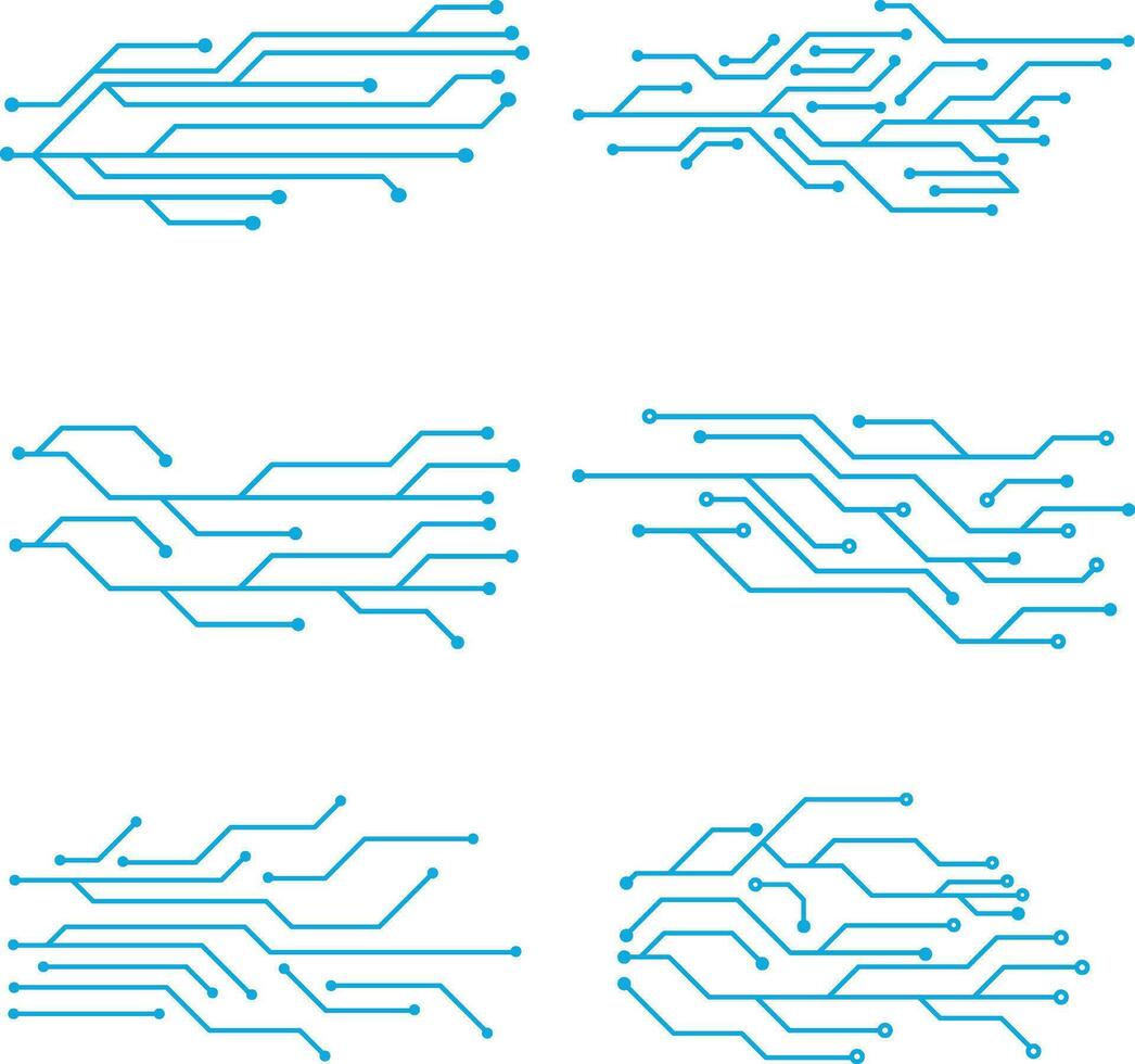 Circuit Board Futuristic Illustration. Circuit board with various technology elements. Circuit board pattern for technology background. Vector illustration