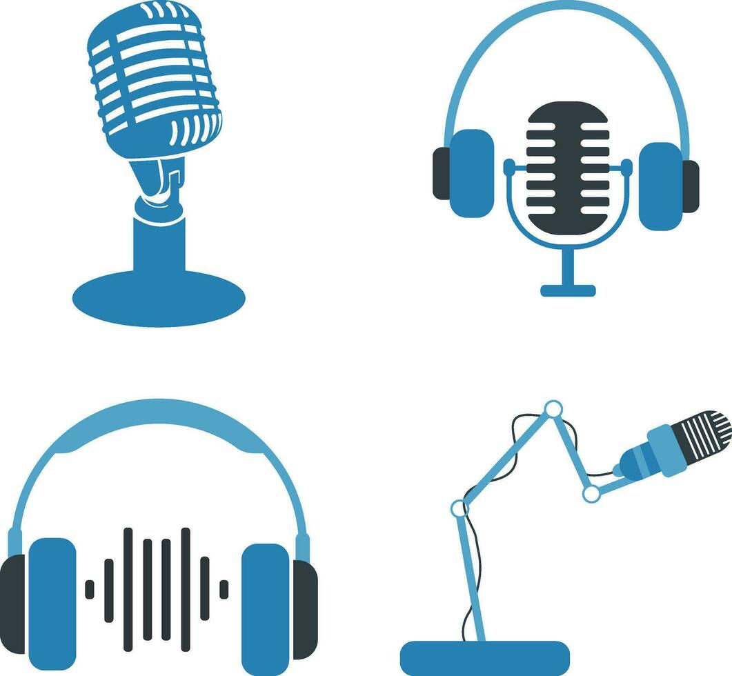 International Podcast Day. Element podcast for design decoration. Vector illustration