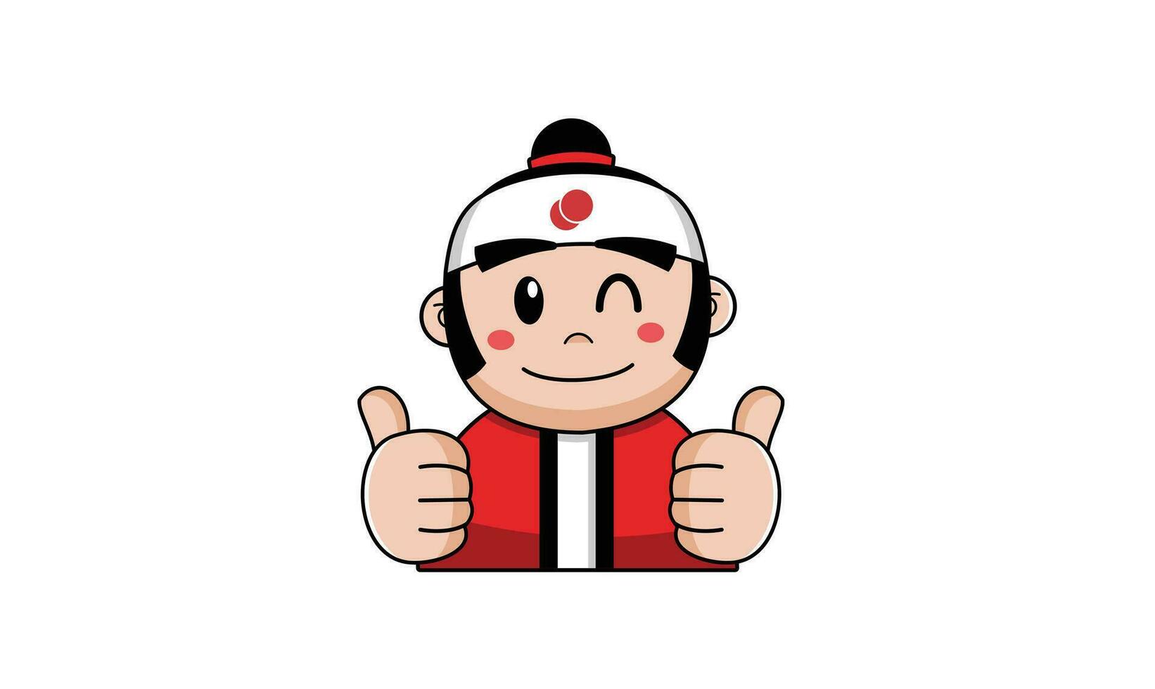 japanese restaurant mascot vector