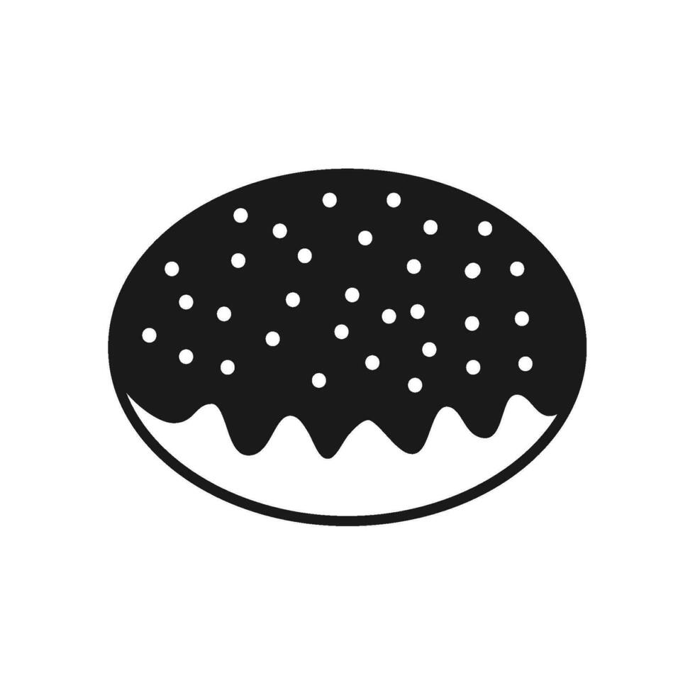 donut icon, doughnut illustration vector