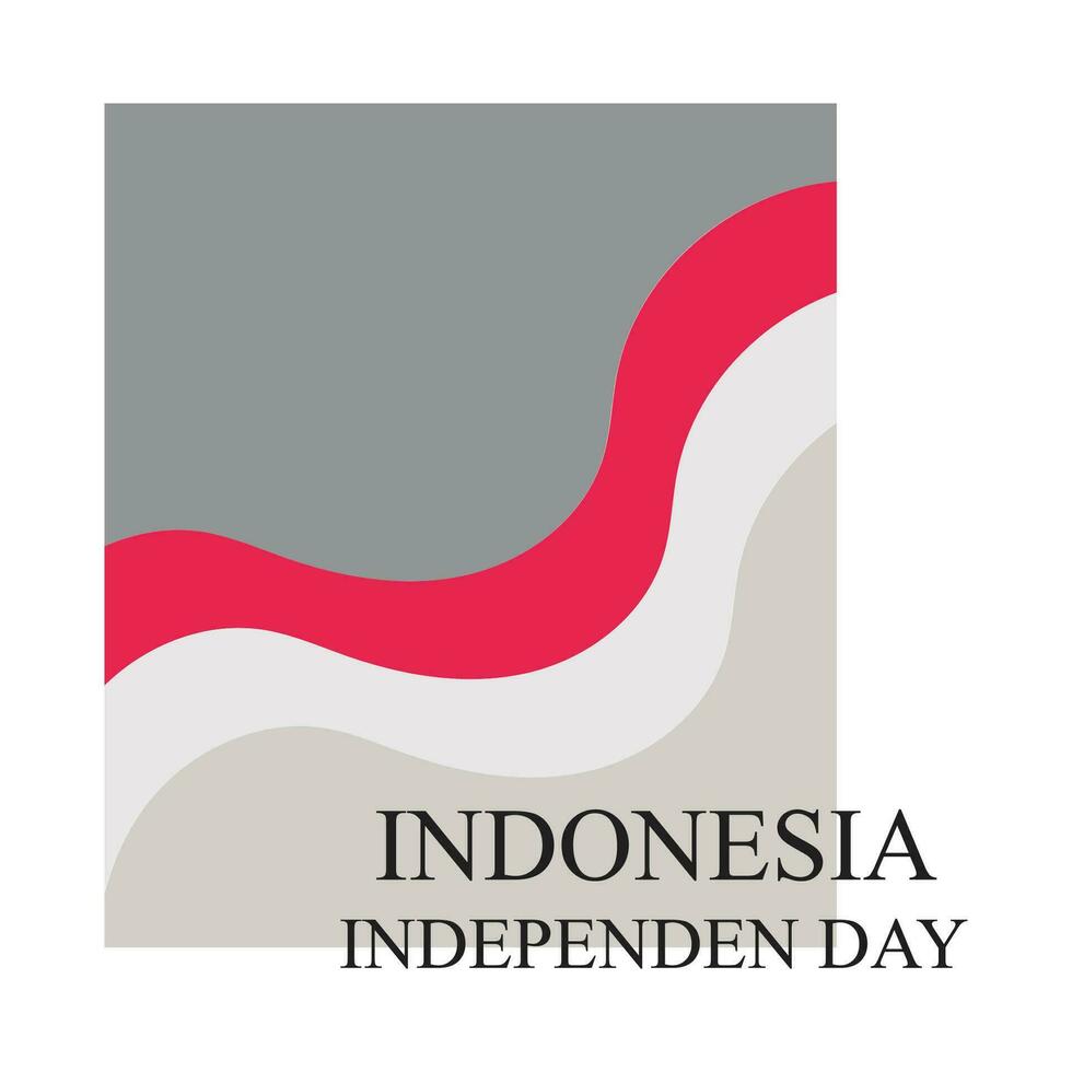 independencia día de Indonesia vector diseño modelo