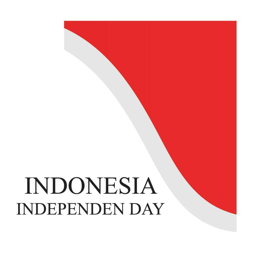 independencia día de Indonesia vector diseño modelo