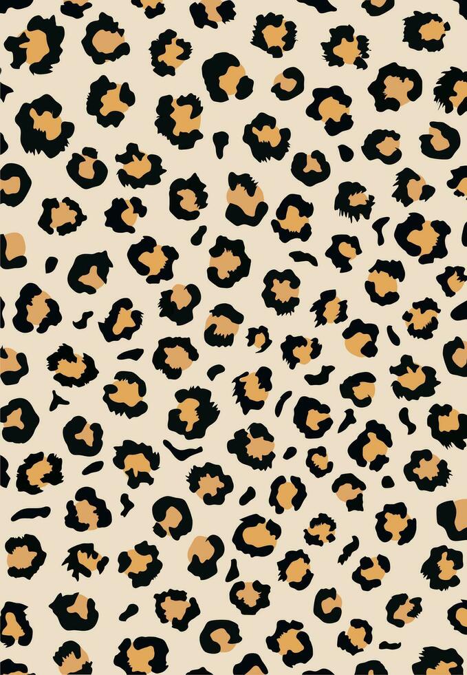 Leopard pattern design vector