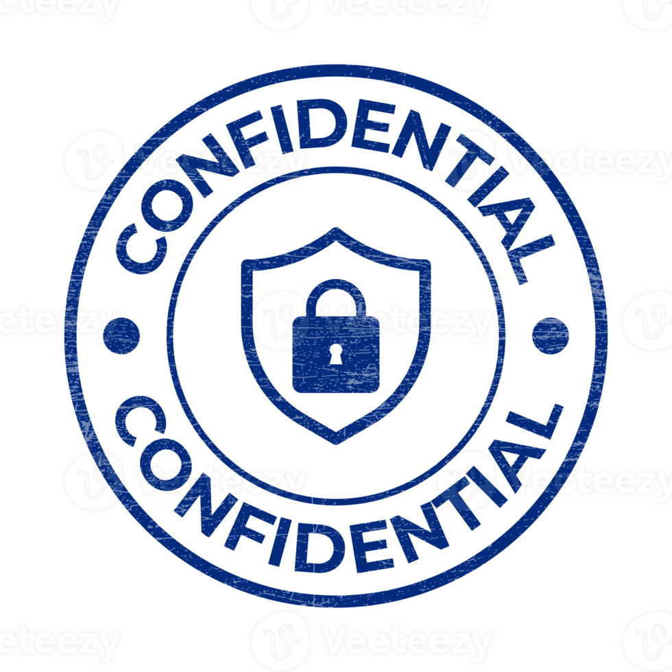 Confidential Rubber Stamp, Confidential Seal, Confidential Badge With Grunge Texture png