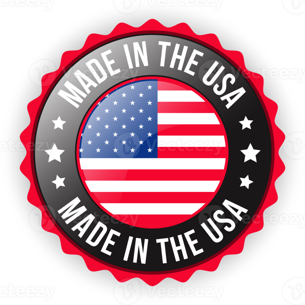 3D Realistic Glossy Made In USA Badge, Made In The United States,  Made In The USA emblem, American Flag, Made In USA Seal, Made In USA Label, Icons, Original Product, Transparent png