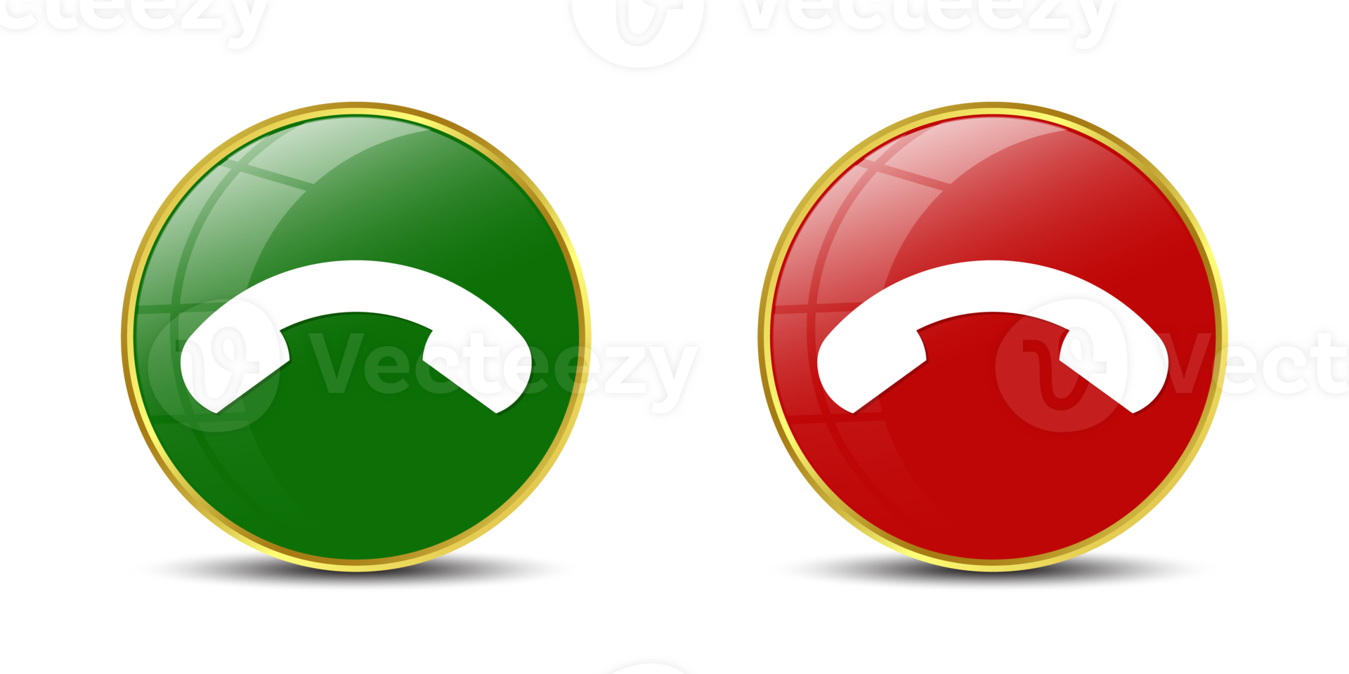 3D Realistic Phone Call Receive, Reject And Dial, Incoming Call Button, Red And Green Call Push Button, Telephone  Sign, Call Accept And Decline Symbol, Answer And Reject Call Button Set Icon png