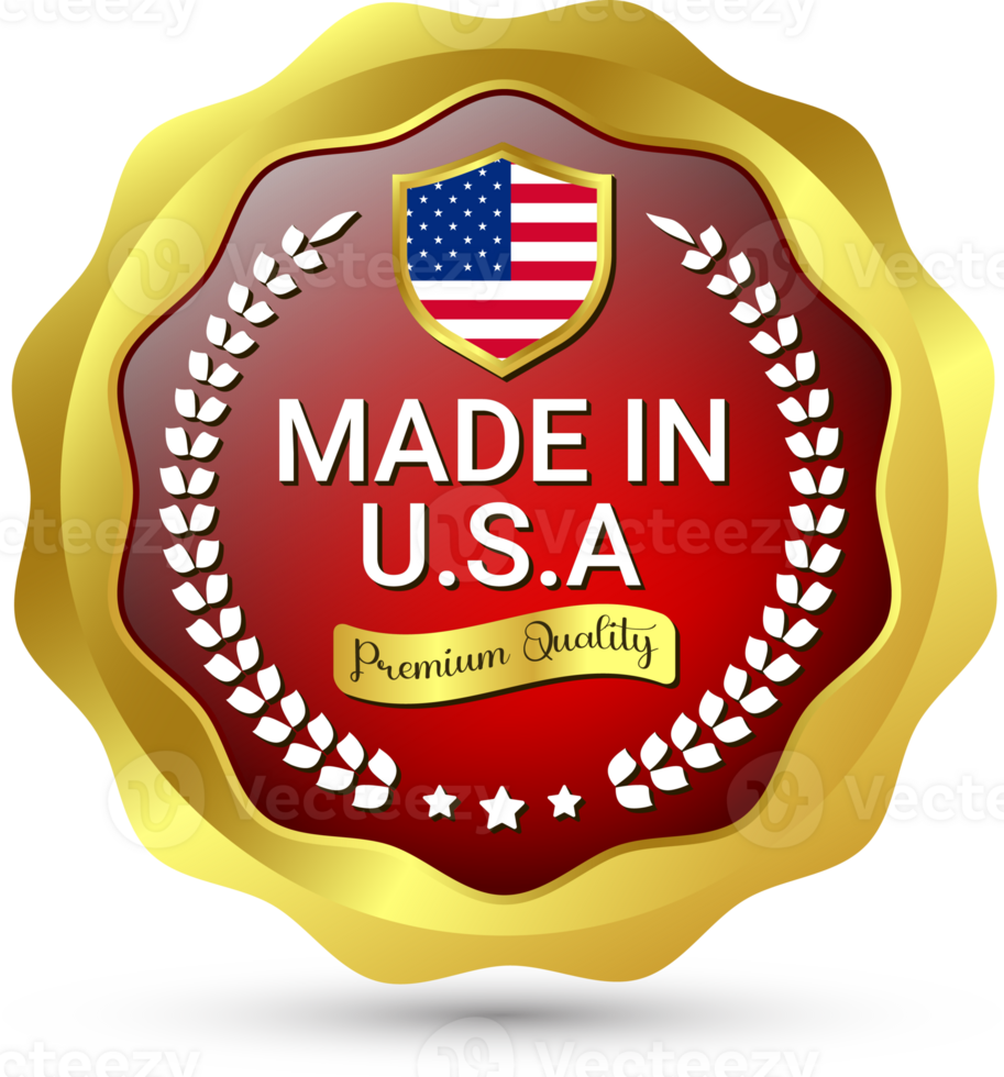 3D Realistic Glossy Made In USA Badge, Made In The United States,  Made In The USA emblem, American Flag, Made In USA Seal, Made In USA Label, Icons, Original Product, Transparent png