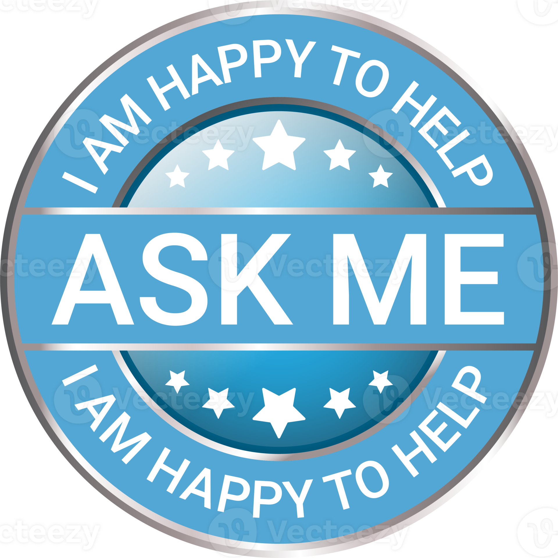 Glossy and shiny ask me i am happy to help i am happy i can help badge