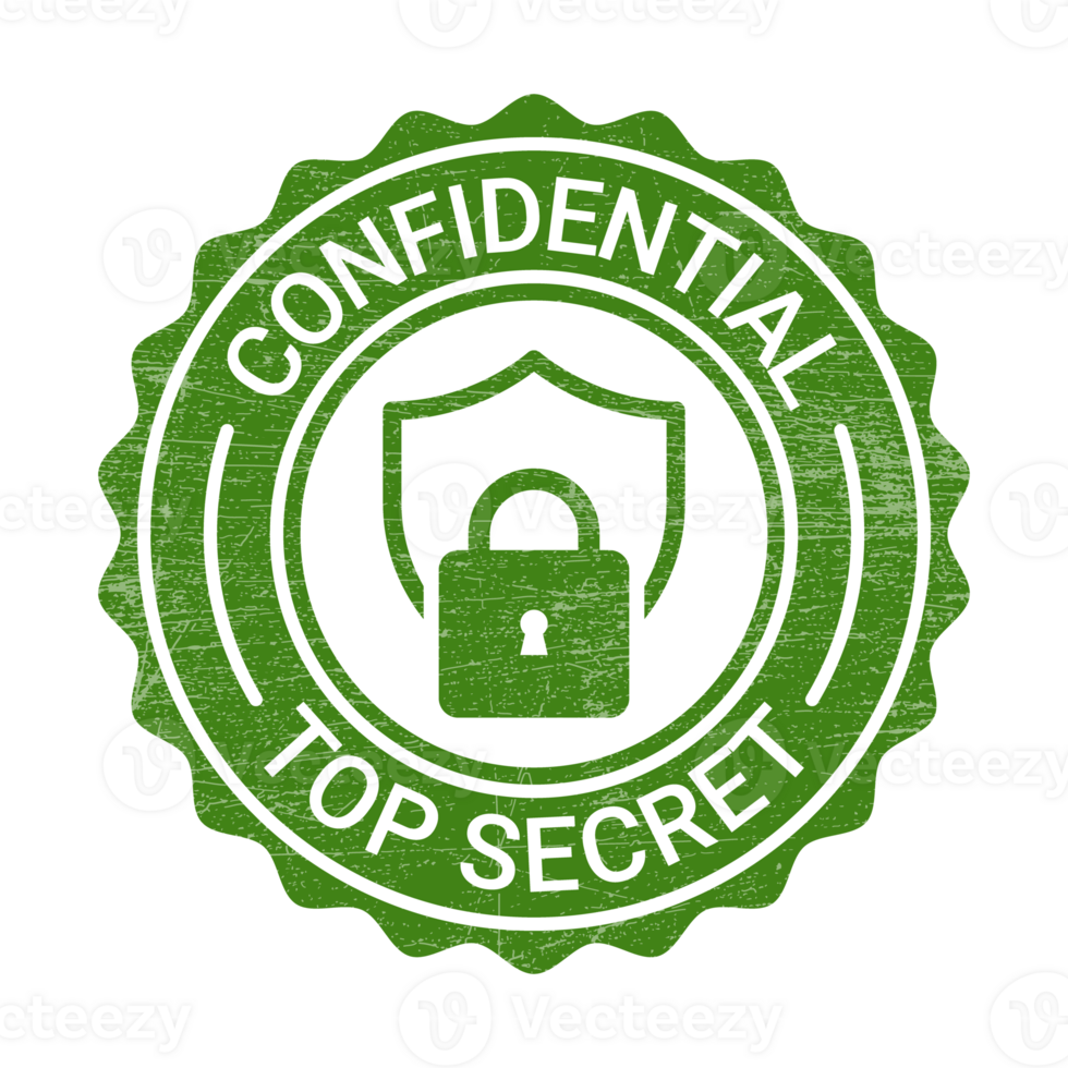 Confidential Rubber Stamp, Confidential Seal, Confidential Badge With Grunge Texture png