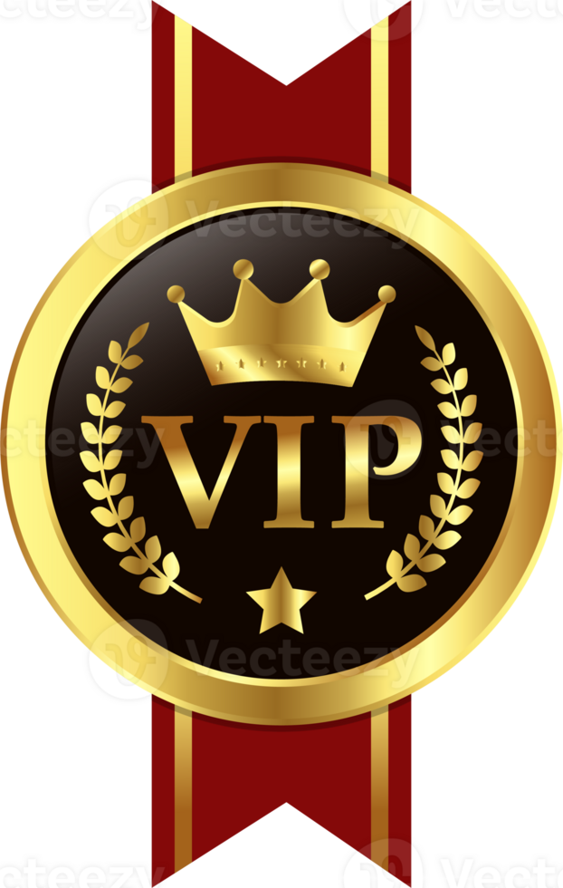 glanzend vip zwart glas etiket met goud kroon, vip lidmaatschap voor nacht club, luxe insigne sjabloon, uitsluitend Koninklijk lidmaatschap, koning en koningin kroon icoon, vip leden enkel en alleen png