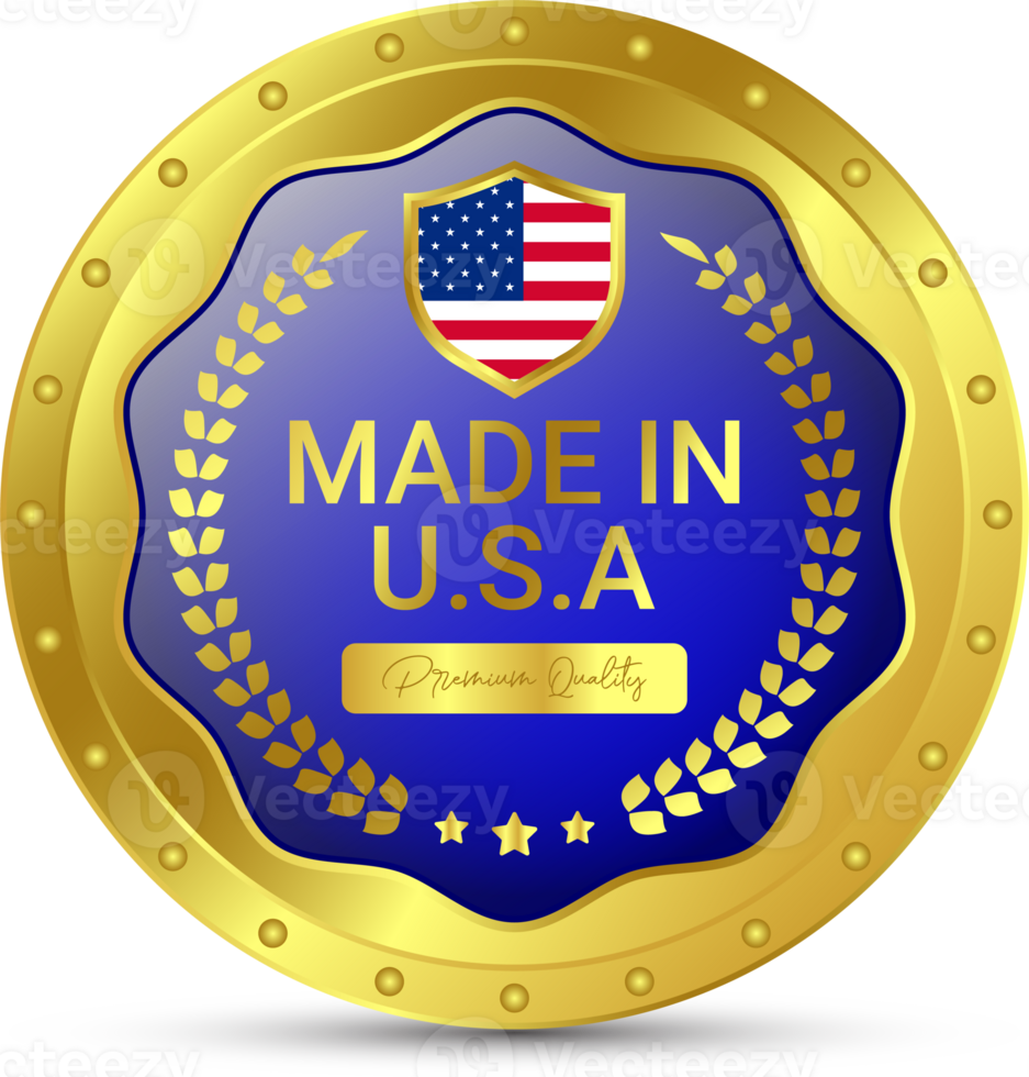 3D Realistic Glossy Made In USA Badge, Made In The United States,  Made In The USA emblem, American Flag, Made In USA Seal, Made In USA Label, Icons, Original Product, Transparent png