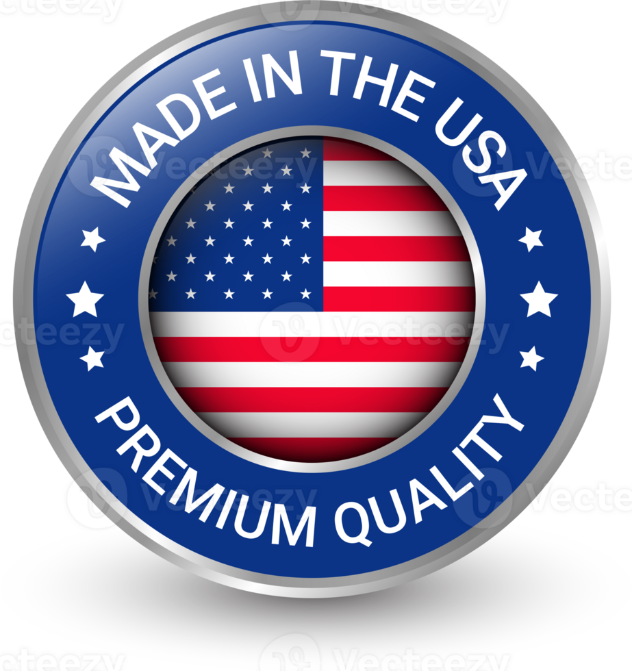 3d realistisch glanzend gemaakt in Verenigde Staten van Amerika insigne, gemaakt in de Verenigde staten, gemaakt in de Verenigde Staten van Amerika embleem, Amerikaans vlag, gemaakt in Verenigde Staten van Amerika zegel, gemaakt in Verenigde Staten van Amerika label, pictogrammen, origineel Product, transparant png