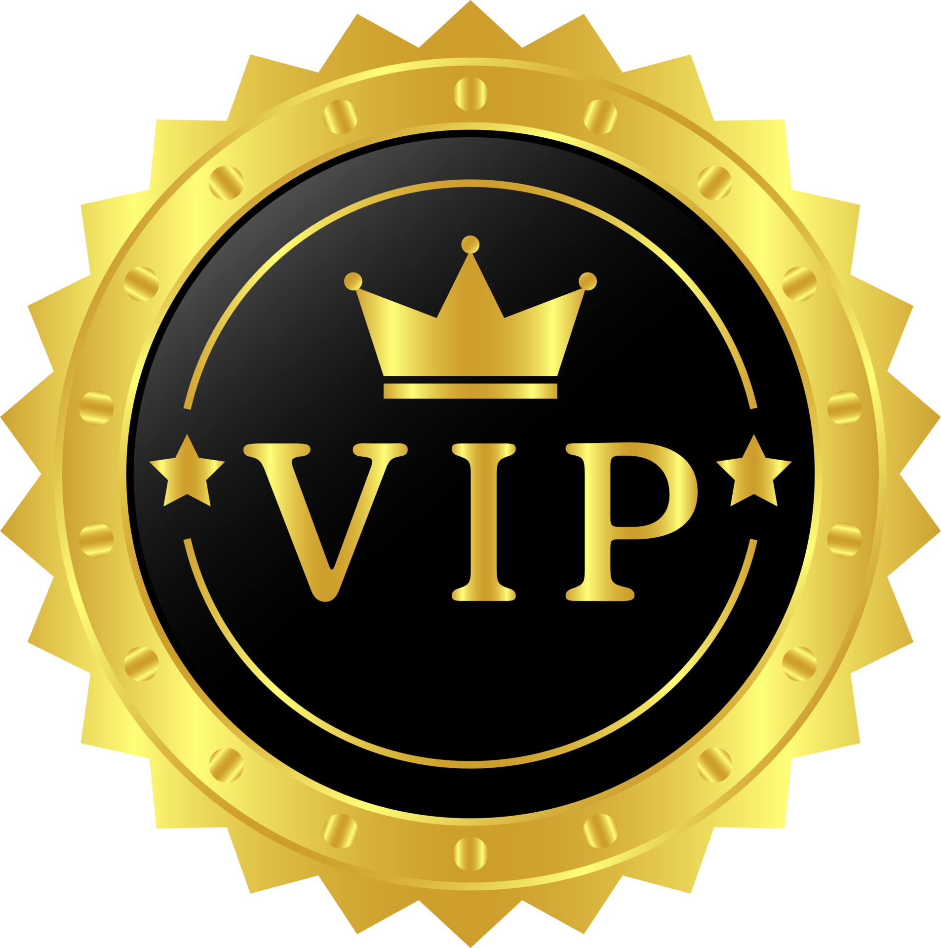 Glossy VIP Black Glass Label With Gold Crown, VIP Membership For Night ...