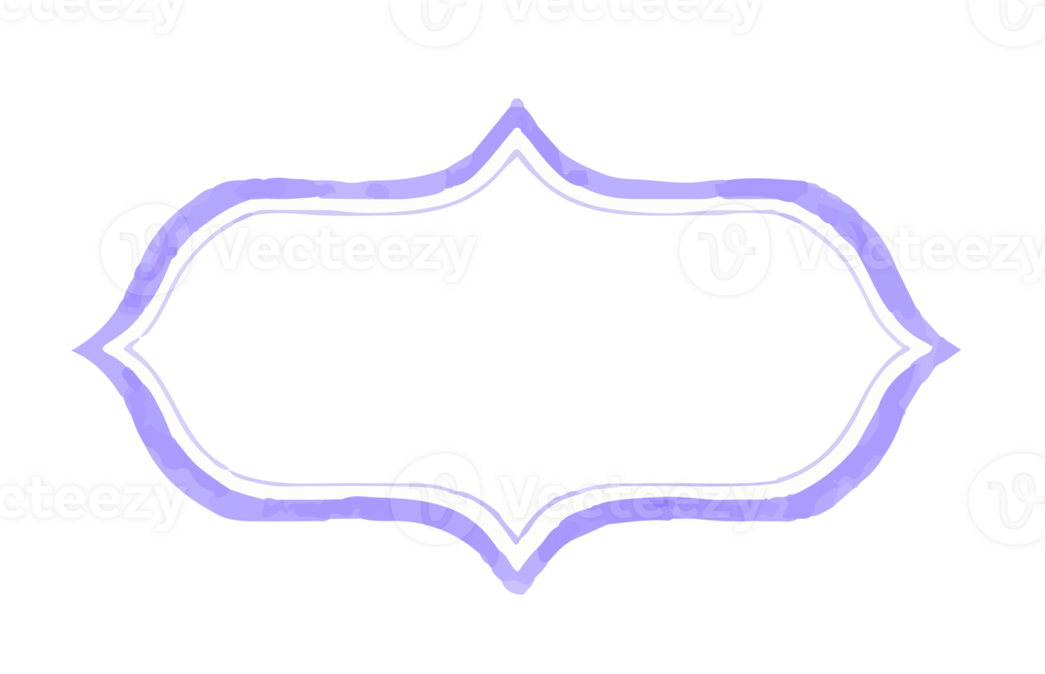 Watercolor purple label badge png