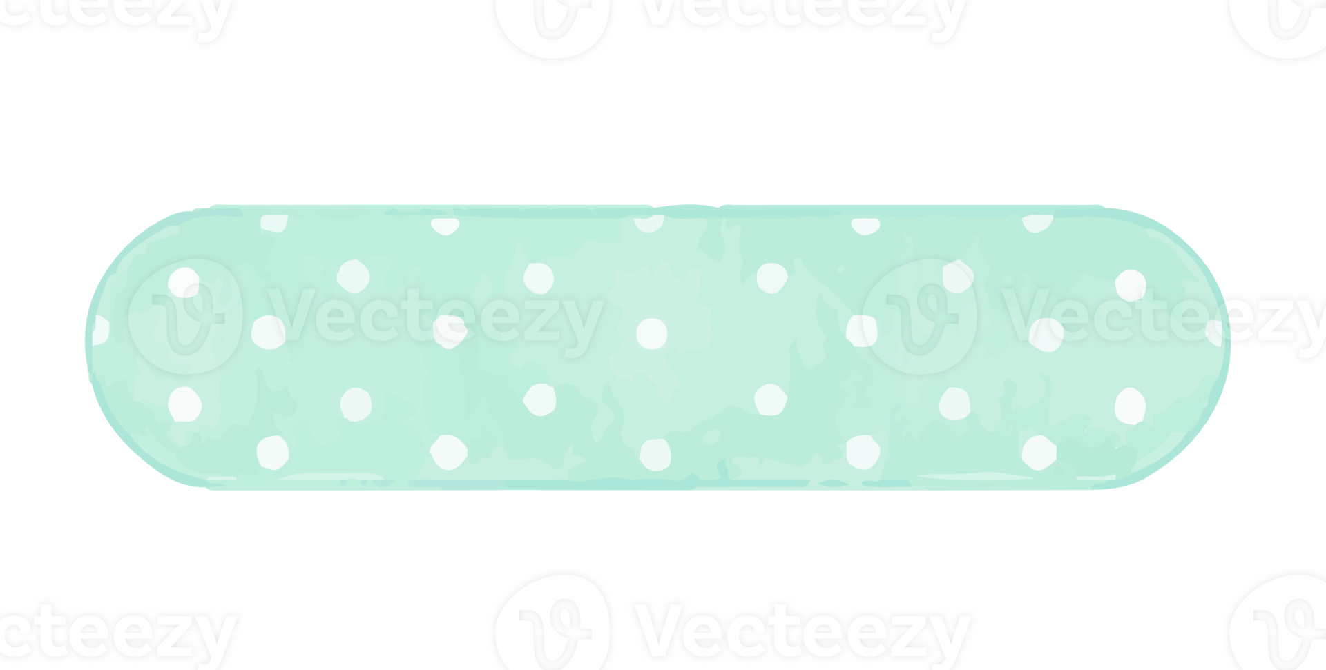 Watercolor cute pattern ribbon label element png