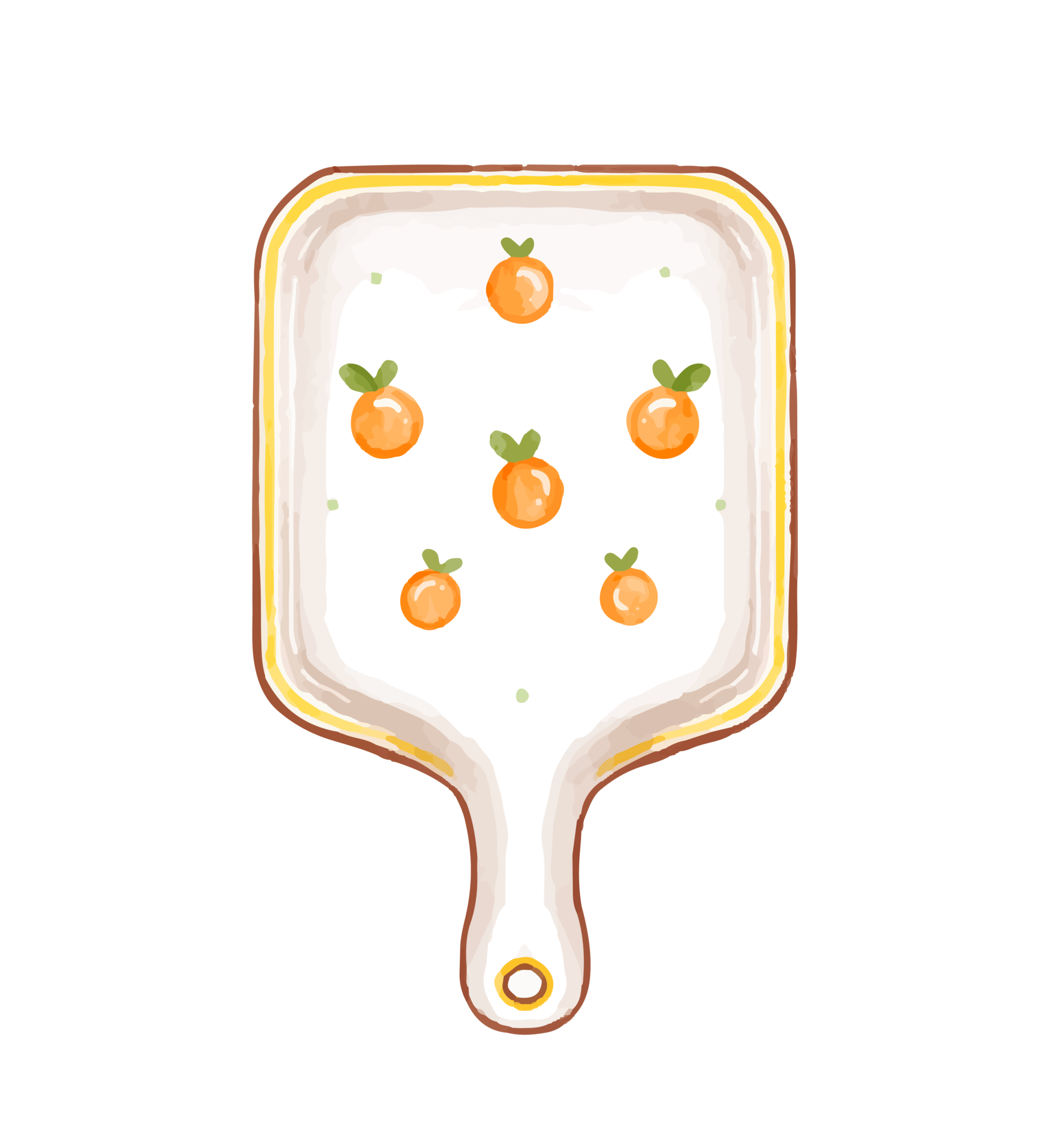 cute chopping board watercolor 26495145 PNG