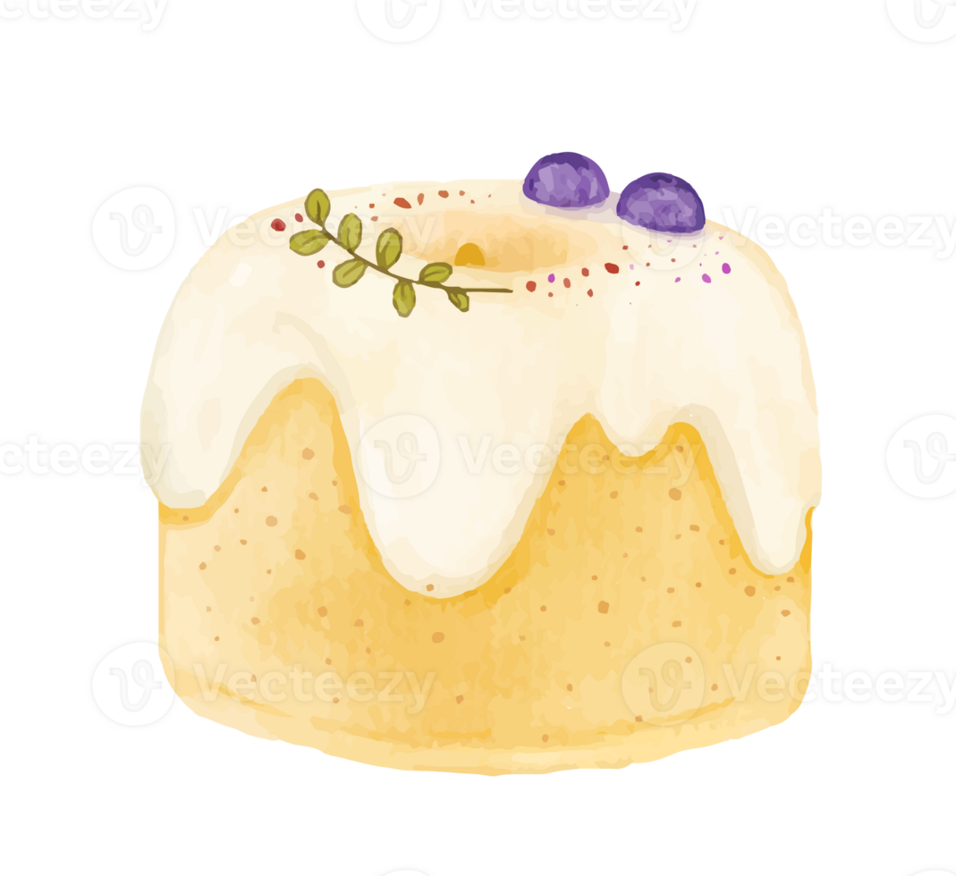 Cake sweet dessert bakery watercolor png