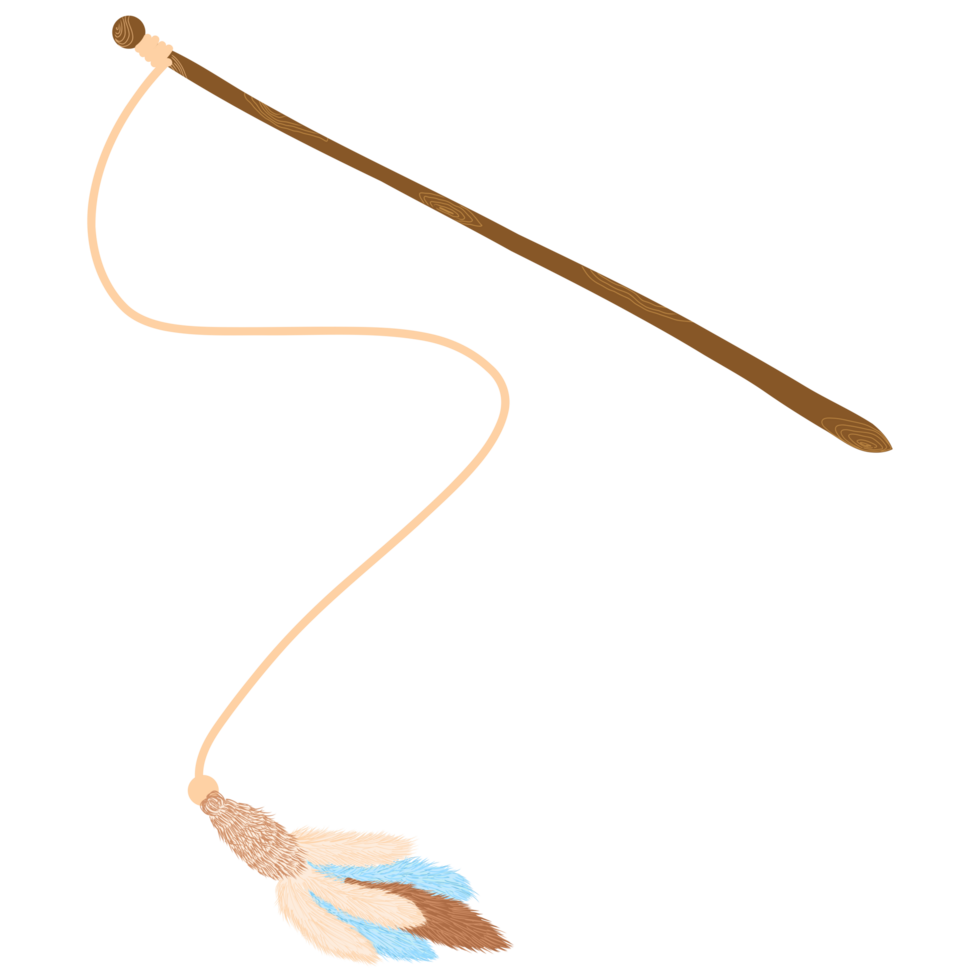 Cat teaser wand toy - features png