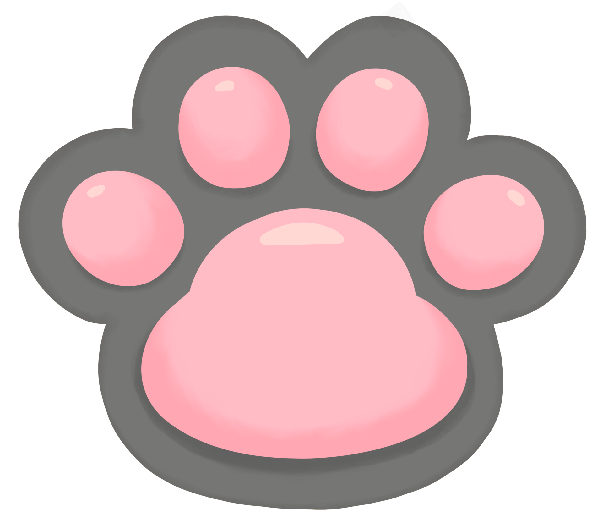 Cute Cat Paw Grey 26495240 PNG cute-cat-paw-grey-26495240-png