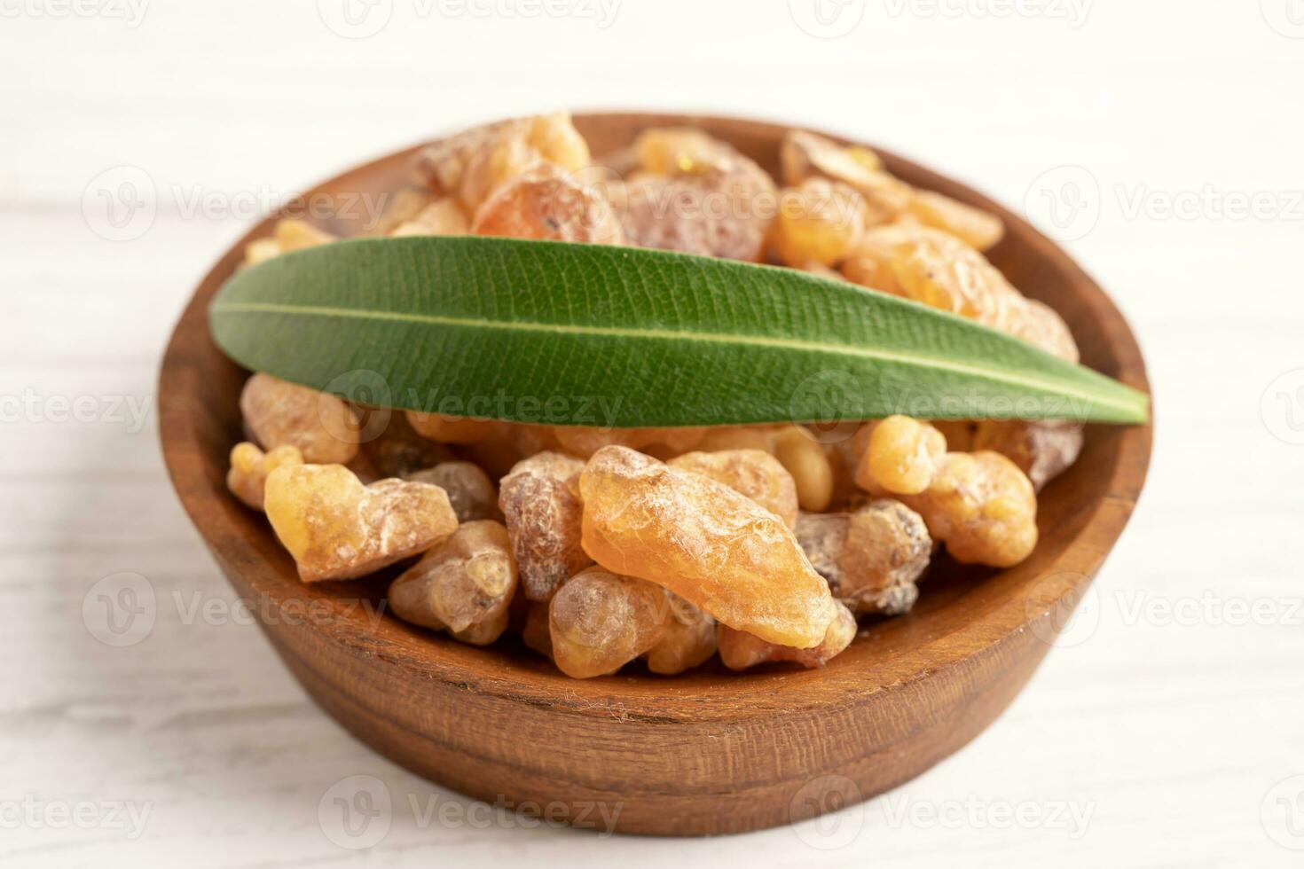 Frankincense or olibanum aromatic resin and soap for used in incense and perfumes. photo