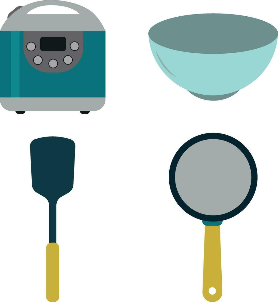 cocina accesorios blanco antecedentes. cocina vector plano diseño accesorios. cocina hierro objetos colección diseño. vectorcasacocina icono.