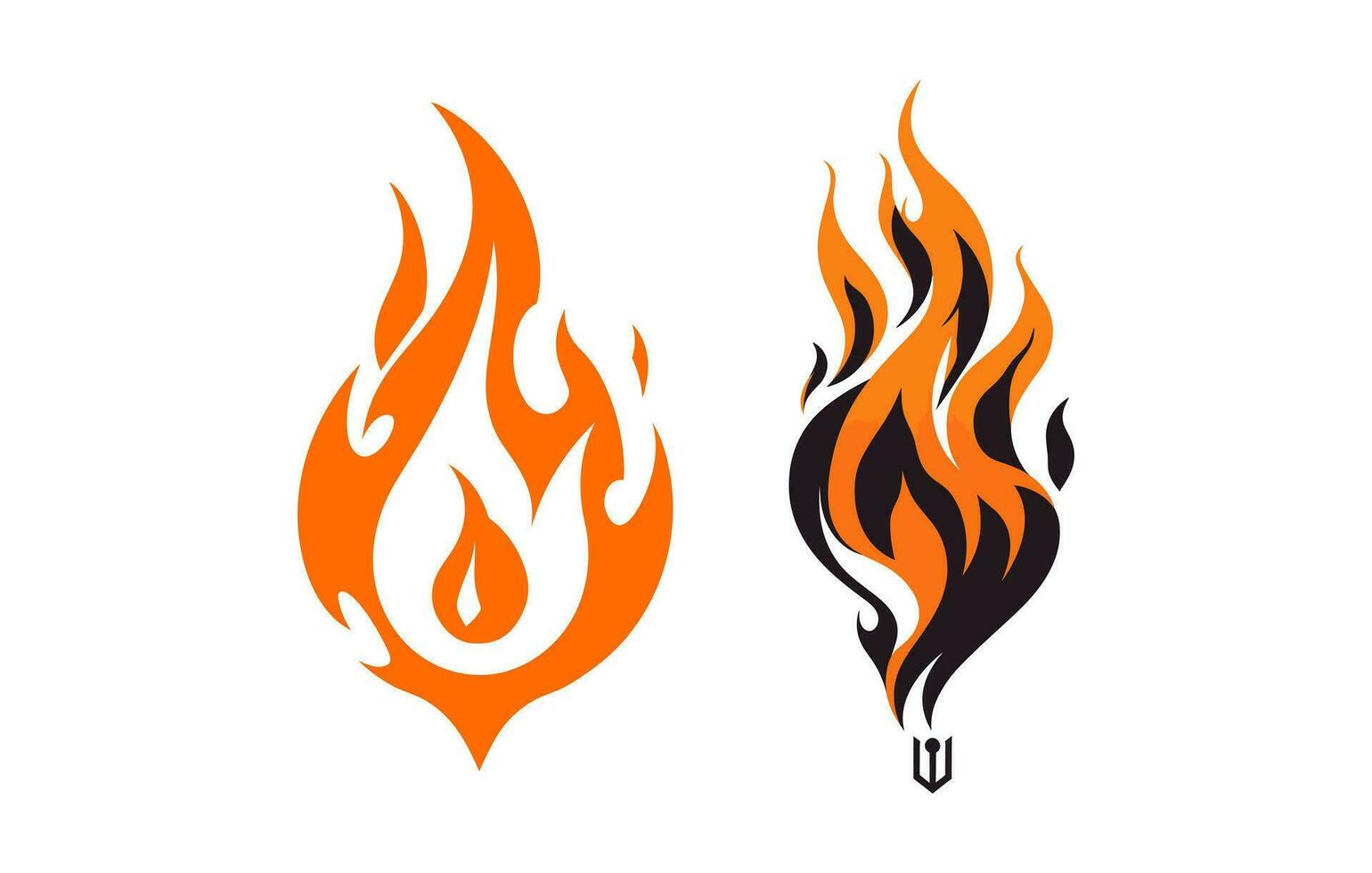 Barbecue Fire Flat illustration, Bbq Fire vector