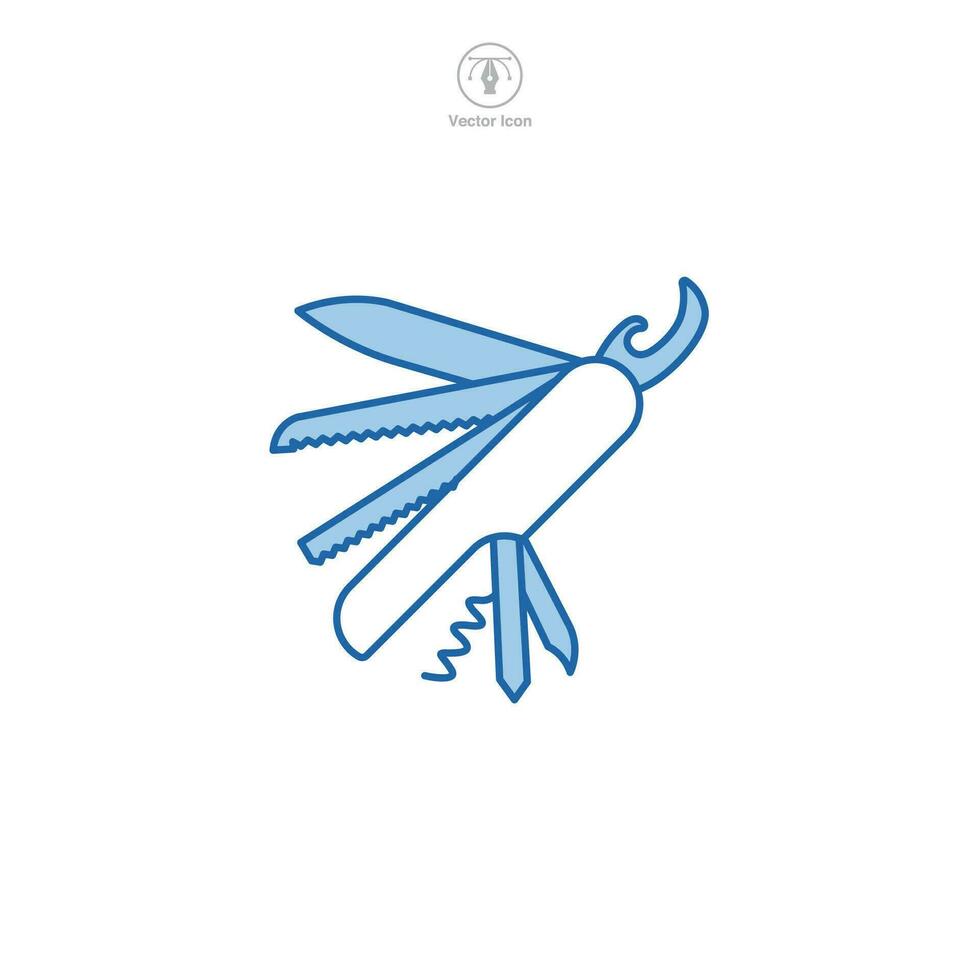 Multi tool icon symbol vector illustration isolated on white background