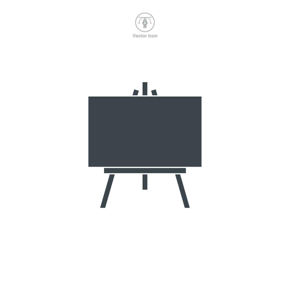 Easel icon symbol vector illustration isolated on white background
