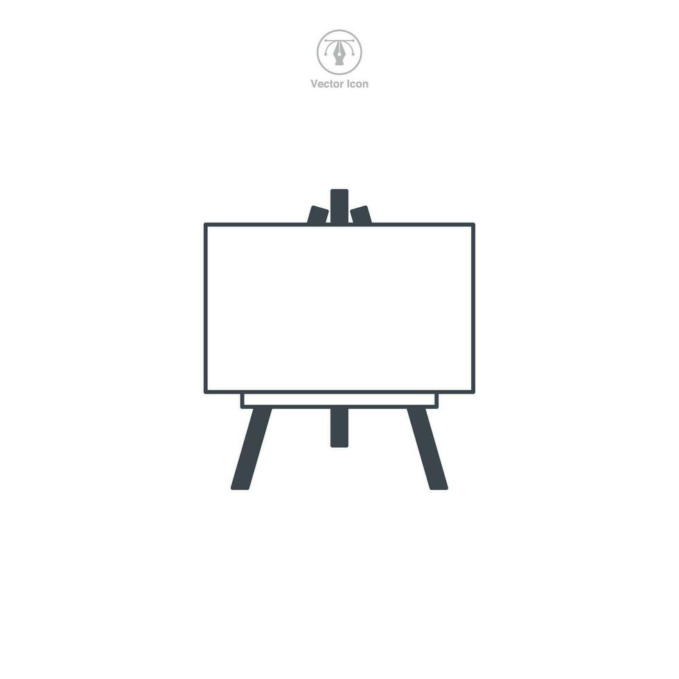 Easel icon symbol vector illustration isolated on white background