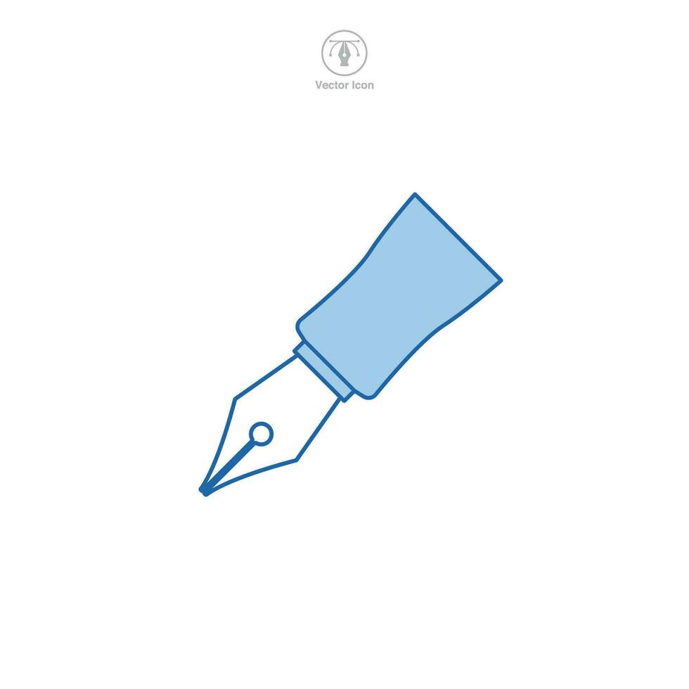 Ink Pen icon symbol vector illustration isolated on white background
