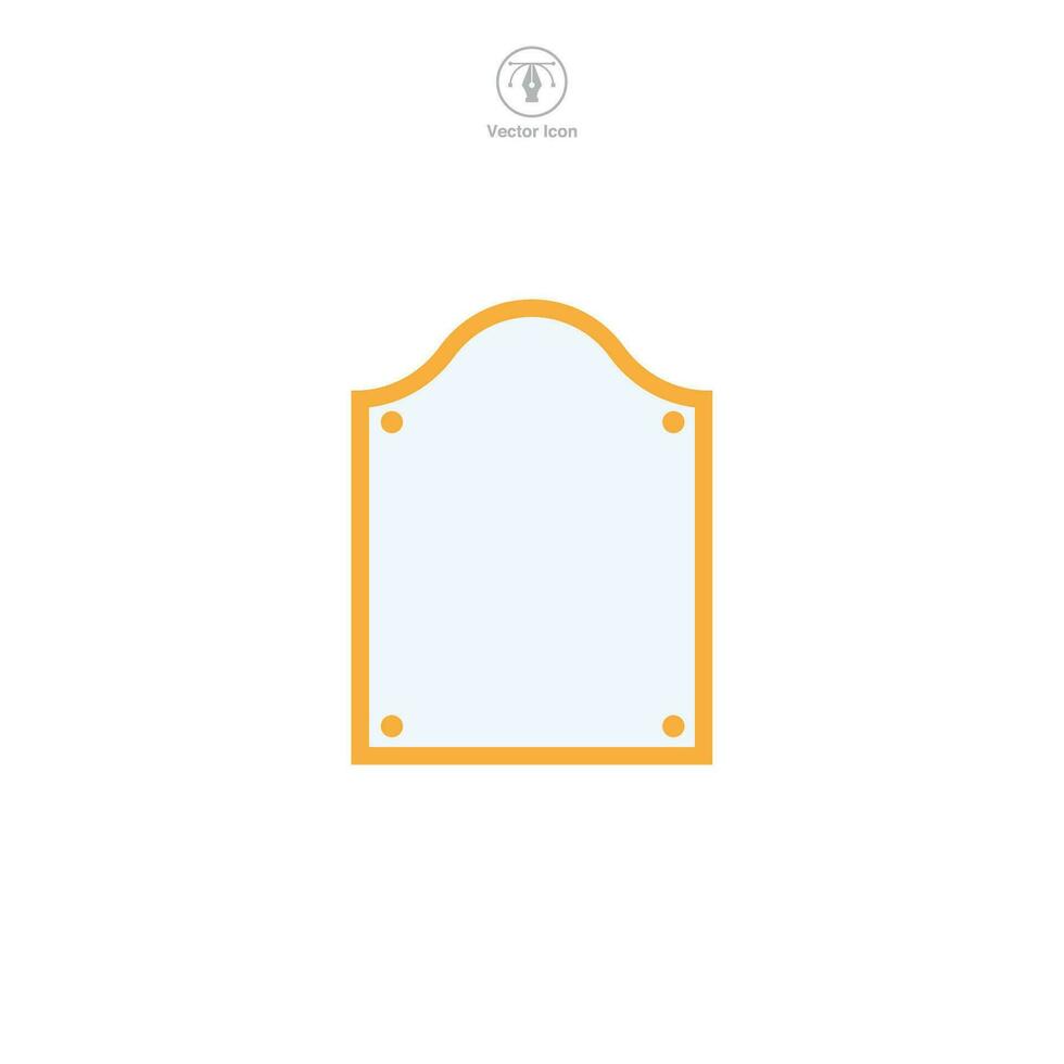 Frame icon symbol vector illustration isolated on white background