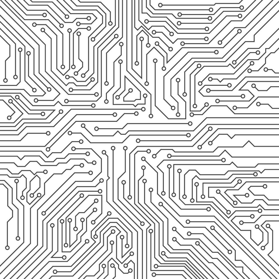 Abstract Vector High Tech Circuit Board Technology Background