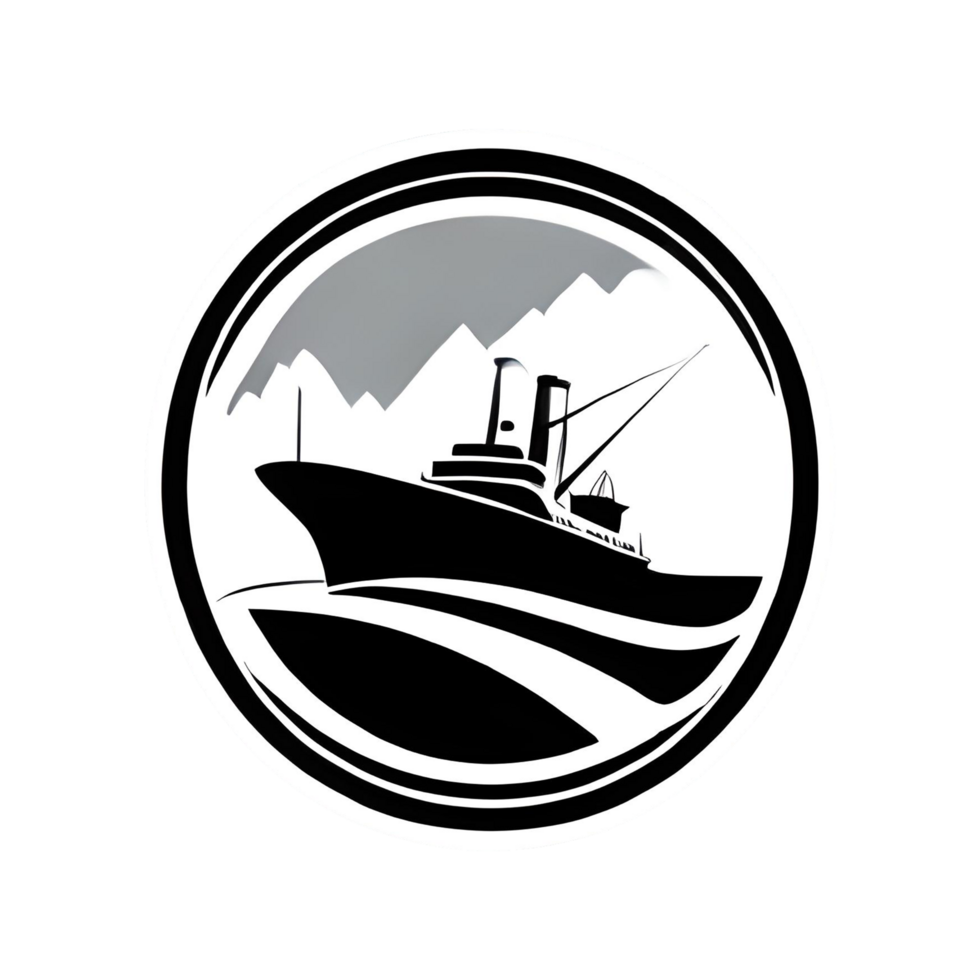 Mighty Aircraft Carrier Sailing on the Vast Ocean  generative with AI png