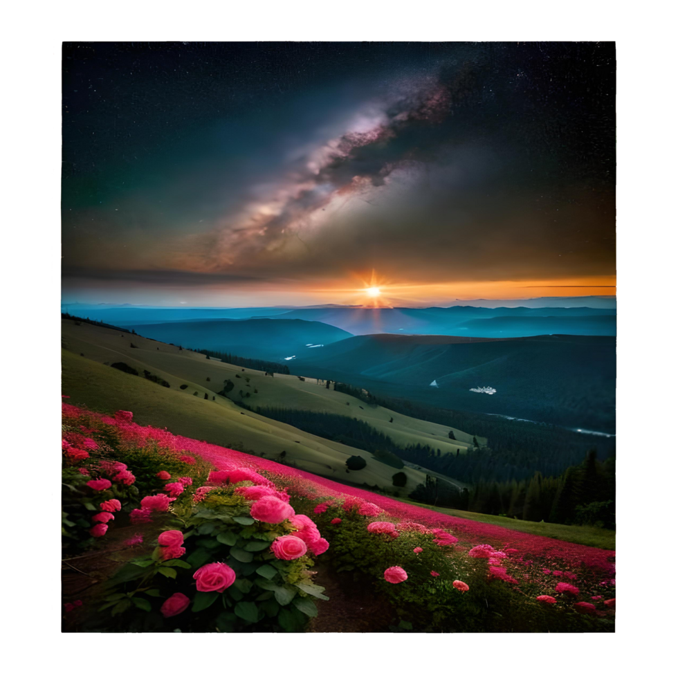 Vibrant Colors of Nature generative with AI png