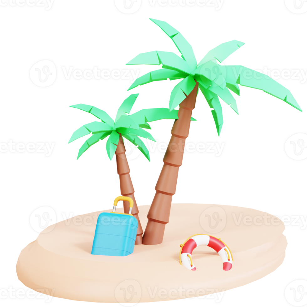 Summer Holiday 3D Icon png