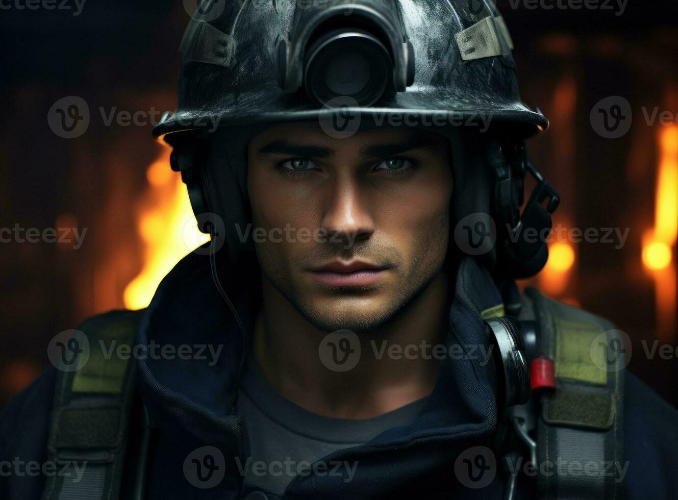 Man fire fighter photo