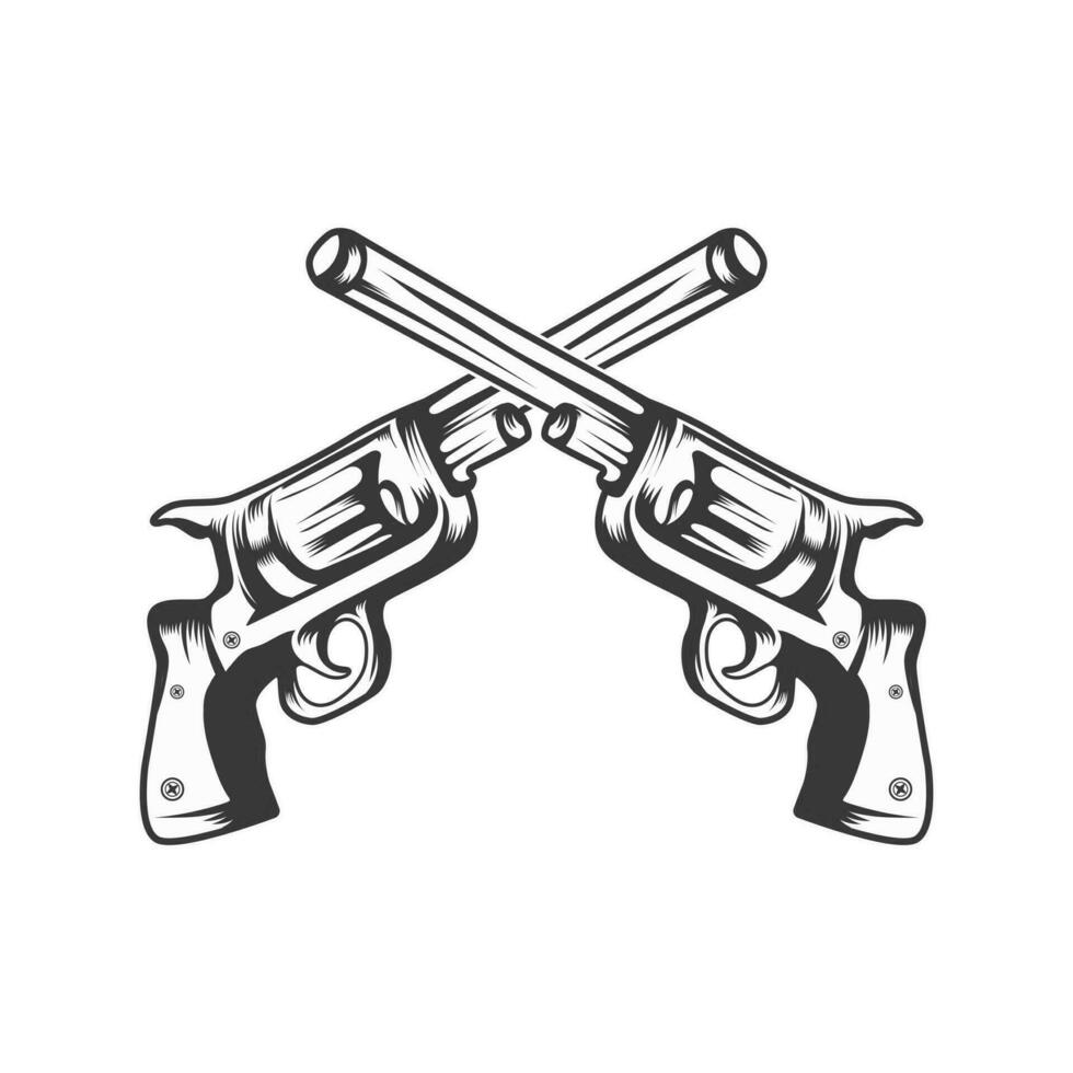 corto pistola vector elemento diseño