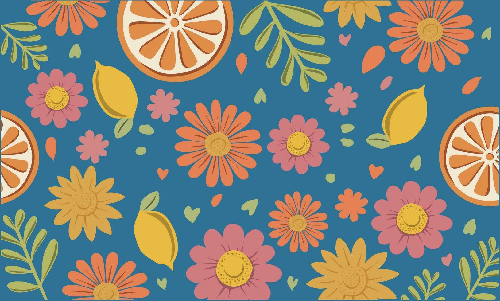 summer element or nature pattern Vector background banner, cover, template, posters.