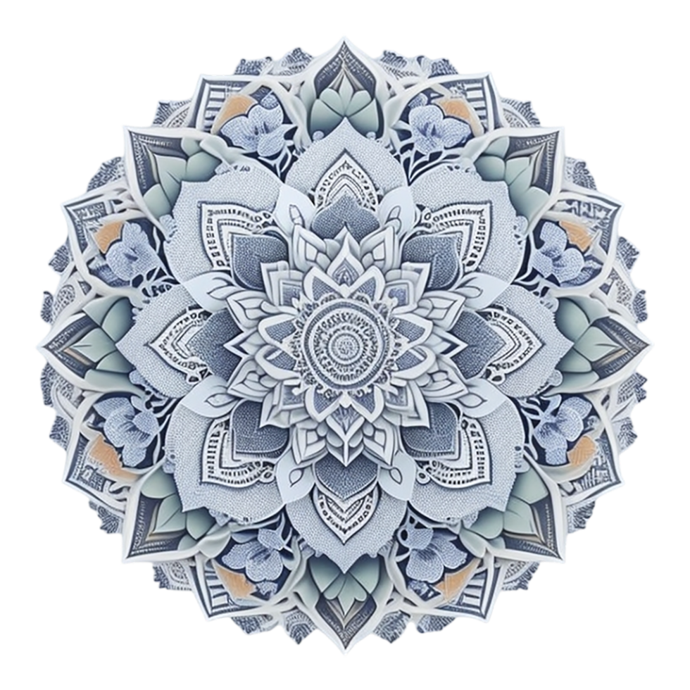 mandala ontwerp, bloemen mandala ontwerp, creatief en modern mandala ontwerp, ai gegenereerd png