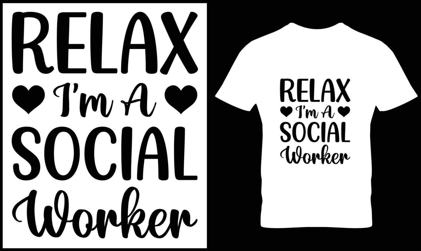 Social worker t-shirt design vector. vector