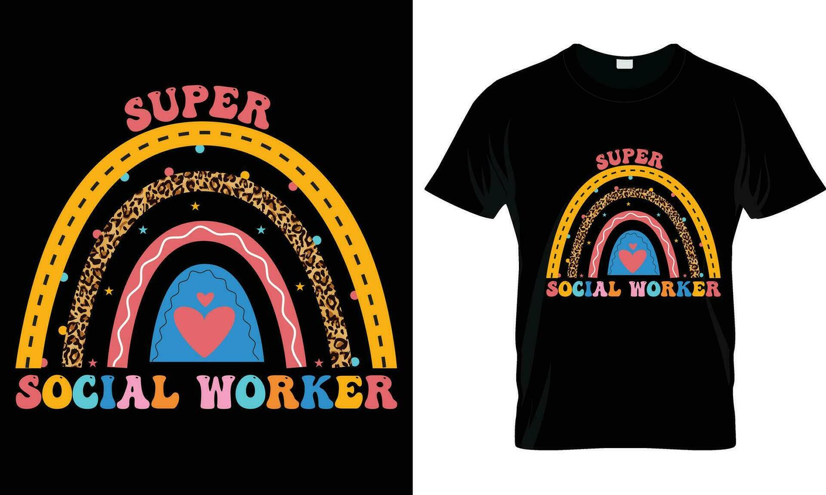 Social worker t-shirt design vector. vector