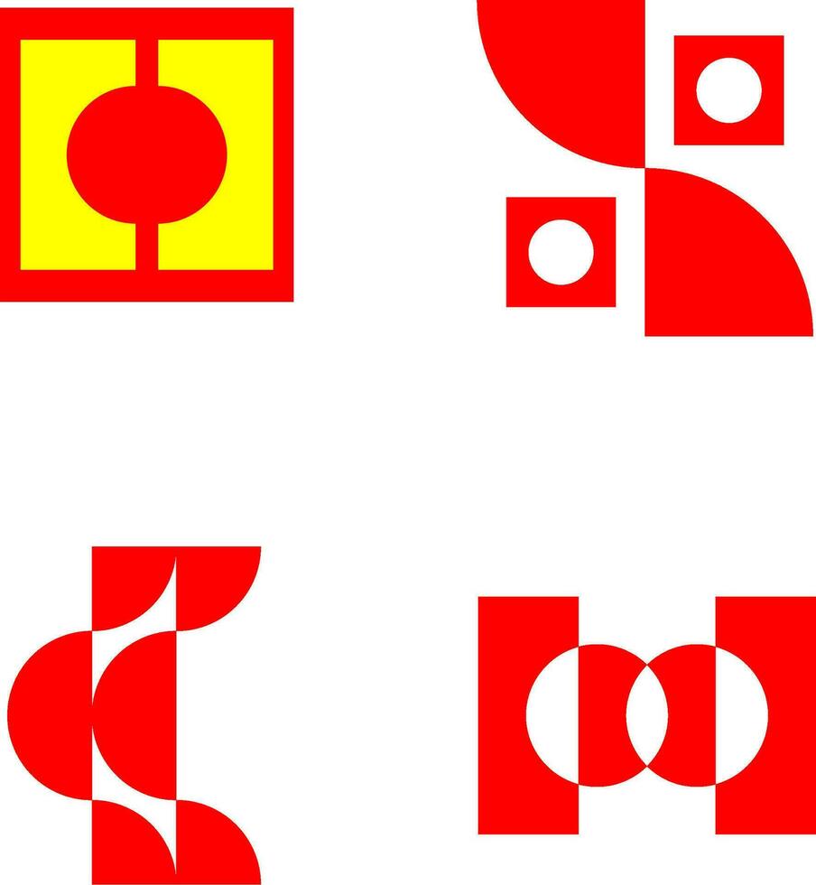 abstract geometric art vector
