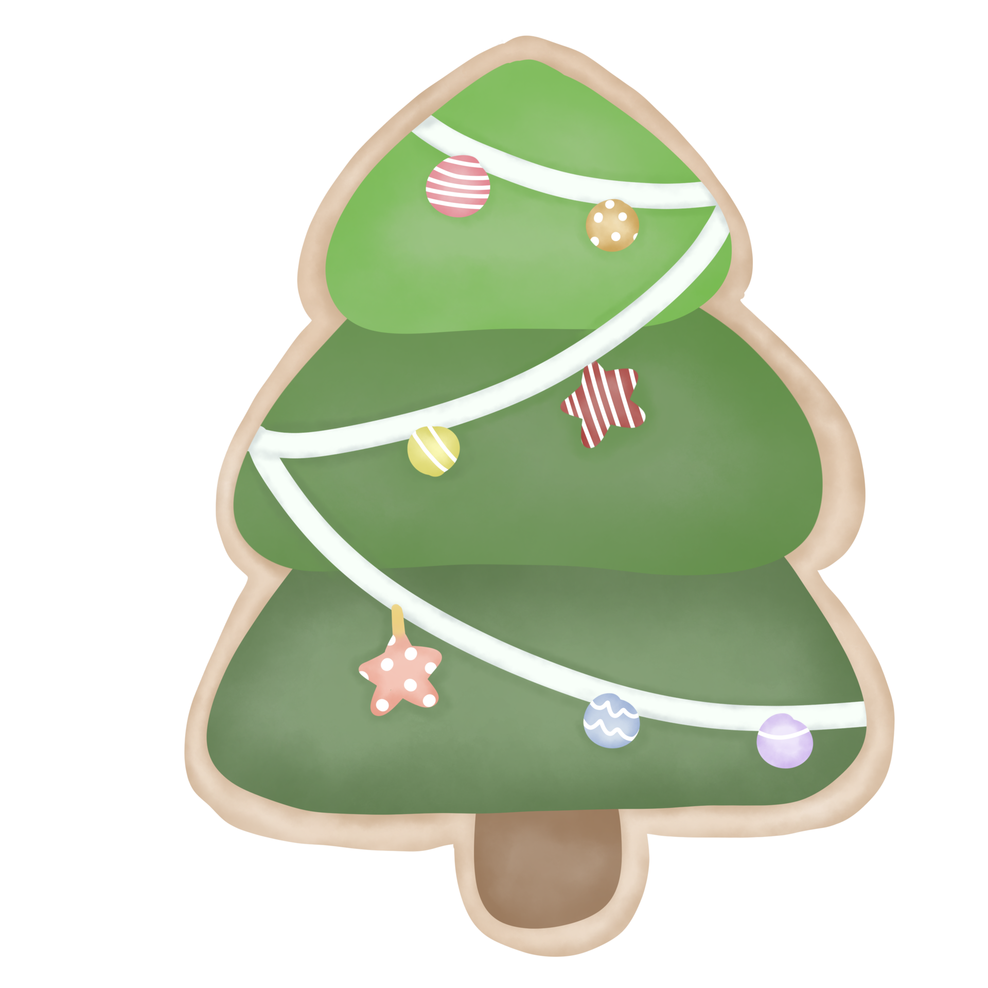 Sweet sugar cookies Christmas tree 26498920 PNG