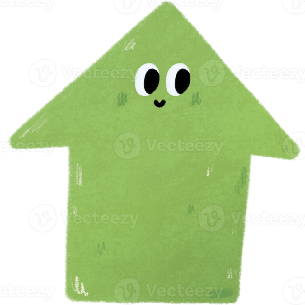 Colorful Arrow Sign with Smile Face png