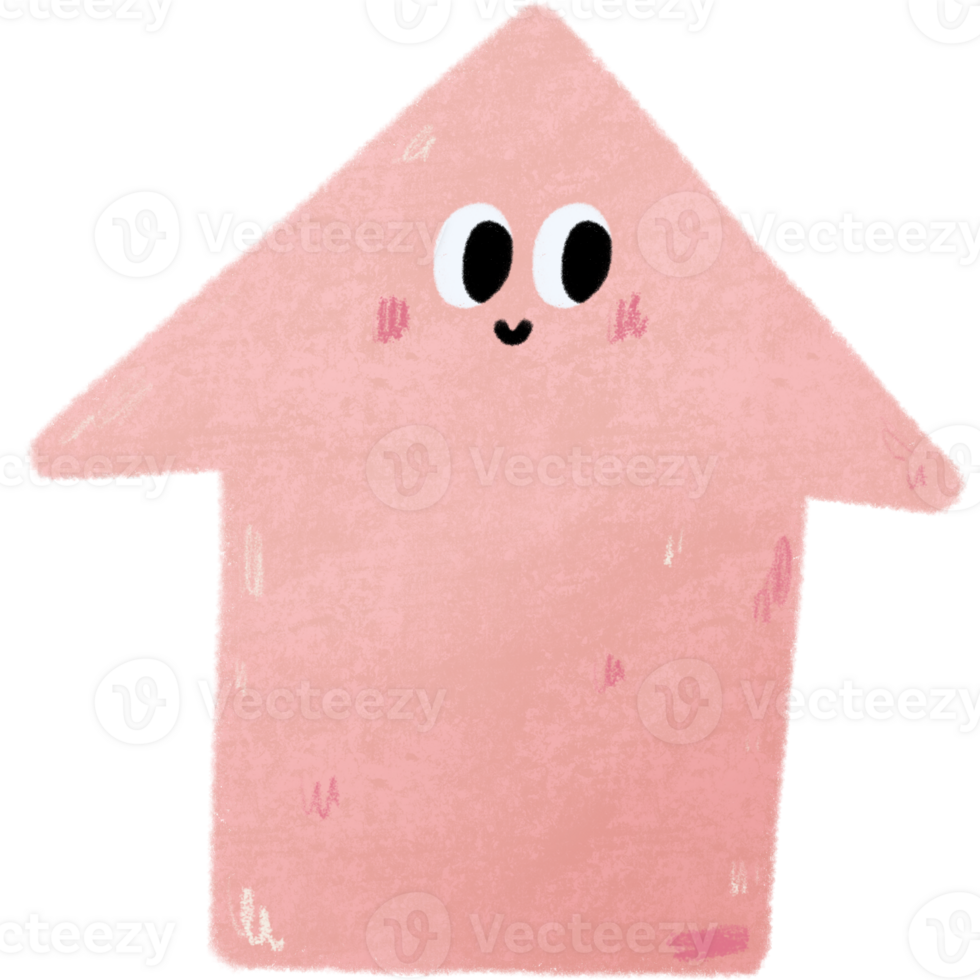 Colorful Arrow Sign with Smile Face png