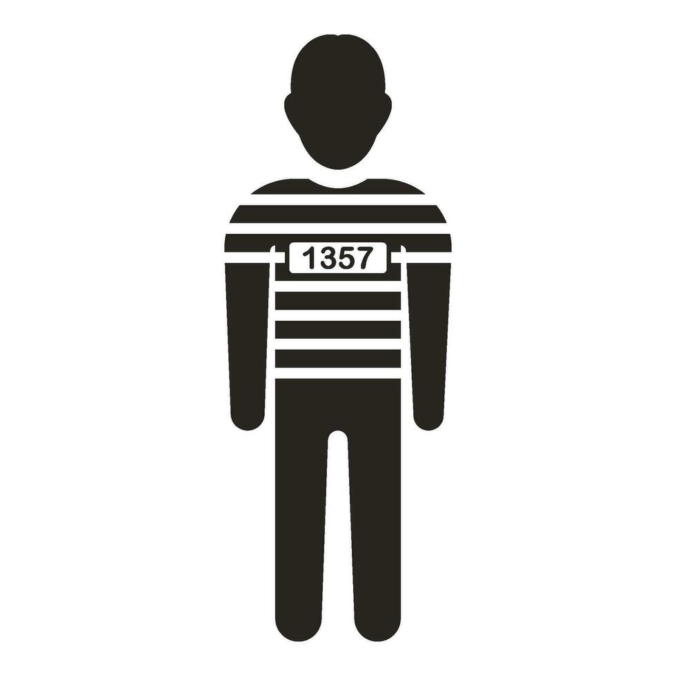 Prisoner icon vector