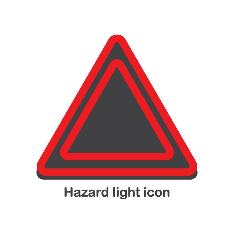 Hazard light icon vector