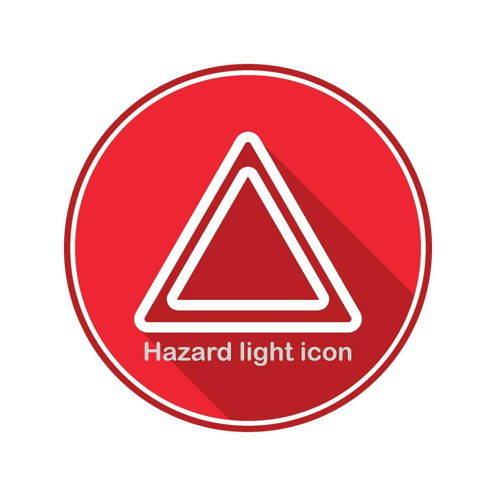 Hazard light icon vector