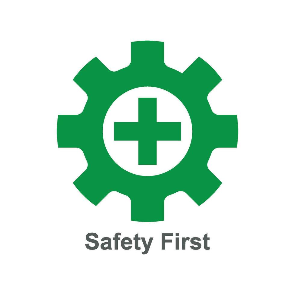 Safety first icon vector